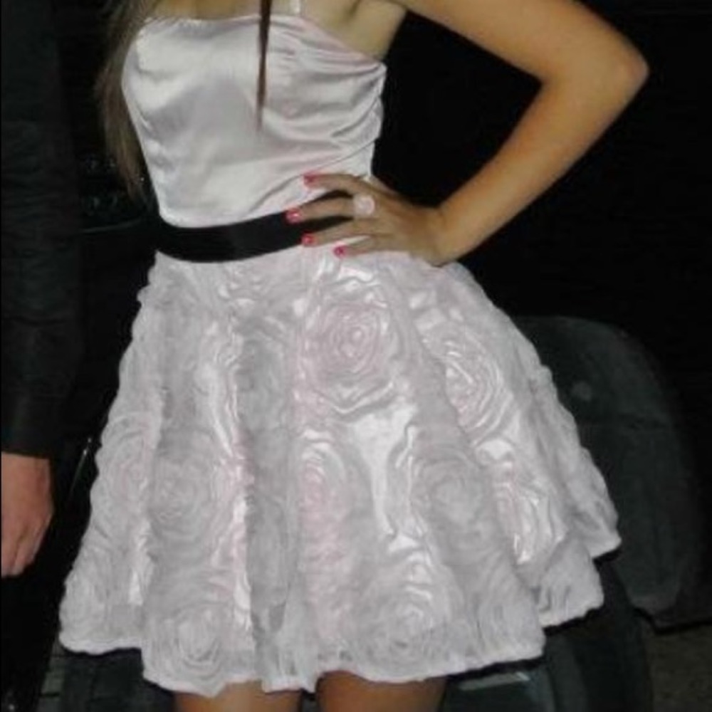 Pink mini dress